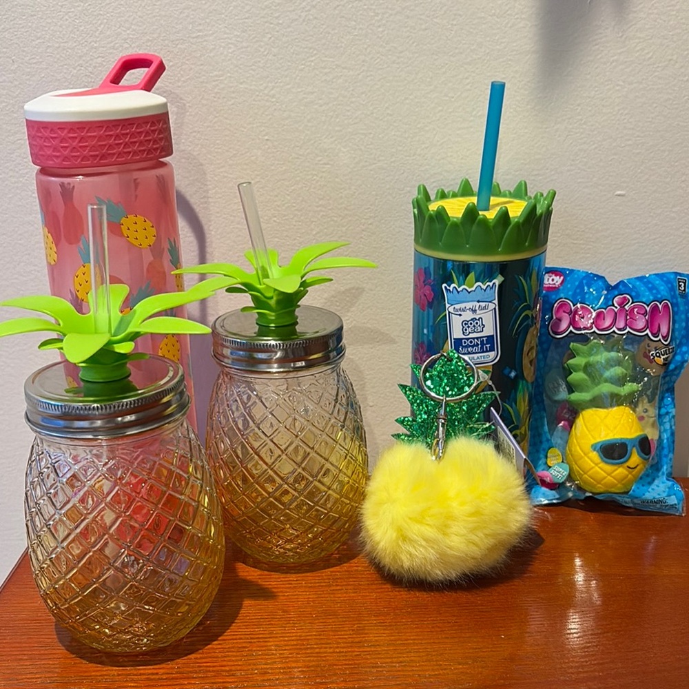 Pineapple Drinkware and Accessories Bundle